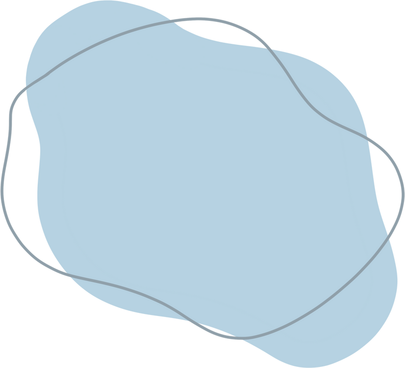 Decorative Blue Blob