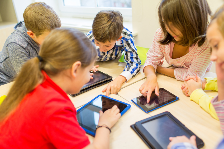 School Kids with Tablet Pc 